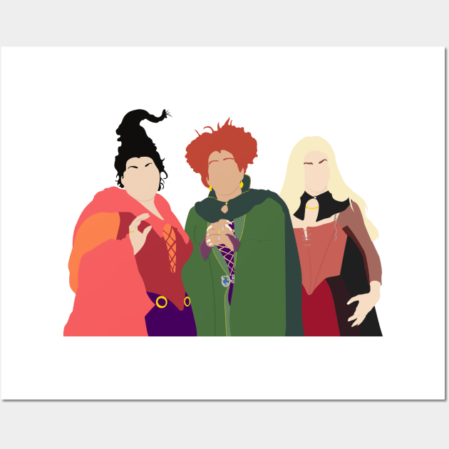 Hocus Pocus Sanderson Sisters Wall Art by OutlineArt